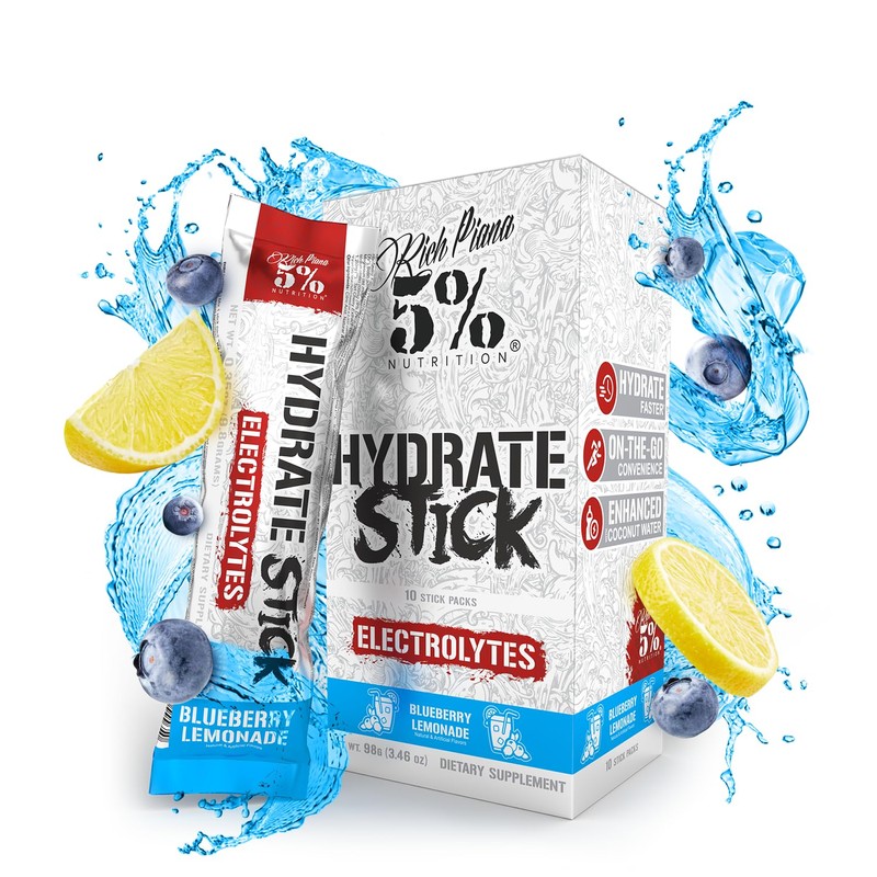 5% Nutrition Hydrate Stick Hydration Packets | Sport Electrolyte Powder