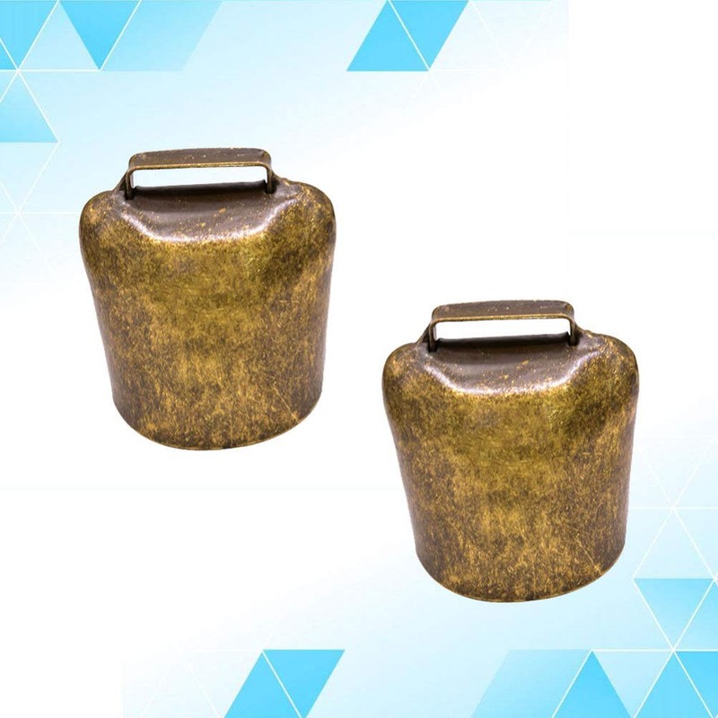 HEALLILY 2 Pieces Cow Bell Goat Bell Hanging Bell Small