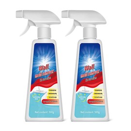 Christmas Limited Edition 500ml Mold Remover Spray: A multi-purpose cleaner designed to remove grease, mold, and stains from bathroom tiles, walls, and ceilings.:_2 bottle