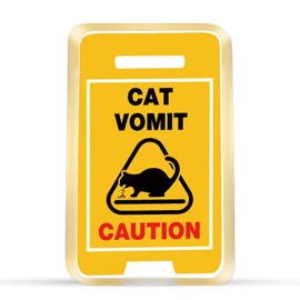 Cat Vomit Caution Sign Cute Cats Decor Cat Gifts For Women Cat Lovers Kids Girls Men Gag Gift For Humor Enthusiasts Birthday Gifts Christmas Gift