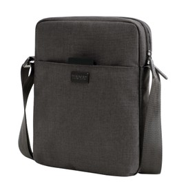TINYAT Men's Shoulder Bag, Small, Crossbody Bag, Lightweight, Vertical A5, Mini Bag, Shoulder Bag, Casual, Smartphone Pouch, Crossbody Bag, Commute, Business, Travel, Gray/T510