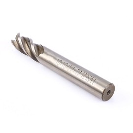 Tbest Milling Cutter 12 mm, End Mill 10 mm, End Mill Metal 10 mm Carbide End Mill, 10 mm End Mill, End Mill 4 mm, 12 mm, HSS, Cylinder Shank, 4 Flutes, Drill