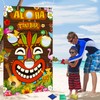 Luau Party Games, Toss Game Banner with 4 Bean Bags,