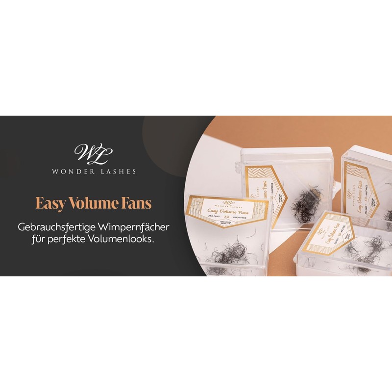 WL Wonder Lashes Fertige Wimpernfächer 6D für Professionell 0,07 250