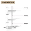BOSAIDONG Vertical Spine Metal Tower for Wall Mounted Set of