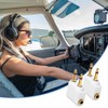 AXFEE Aeroplane Adapter Headphones, Pack of 3 Gold Plated Aeroplane