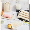 JIMCOM 5 Pack Sisal Soap Bag with Drawstring Natural Soap