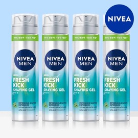 Men Fresh Kick Shaving Gel 200ml x 4 / 맨 프레시 킥 쉐이빙 젤 200ml 4개
