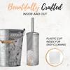 Autumn Alley Rustic Farmhouse Bathroom Trash Can and Toilet Brush