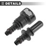 Motoforti Universal Fuel Hose Quick Release Connector, 11.8mm to 10mm,