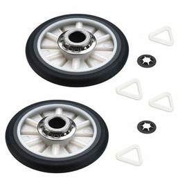 PS347627, AH347627, EA347627 Rear Drum Support Roller Kit Compatible with Dryers 11060602990, 11087581110, NED4500VQ2, LGR4634EQ3, LER4634EQ1, LEQ8858JT1, 1106718701, KEYS750JQ0