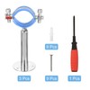 sourcing map 3Pcs Pipe Support, Stainless Steel Wall Mount Ceiling