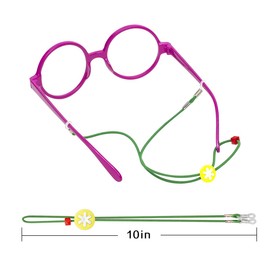 HALF CRESCEN Glasses Strap (12PCS) Kids Eyeglass Straps, Kids Glasses Holder Strap for Girls