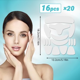 Wrinkle Patches 160 Pieces Anti Wrinkle Patches forehead facial patches for Sagging Skin,Smoothing & Fade Fine Lines Under Eye Mask for Puffy Eye