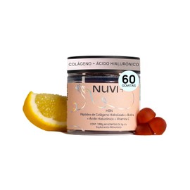 Nuvi Gomitas Péptidos Colágeno Hidrolizado Biotina Ácido Hialurónico Vitamina Suplemento