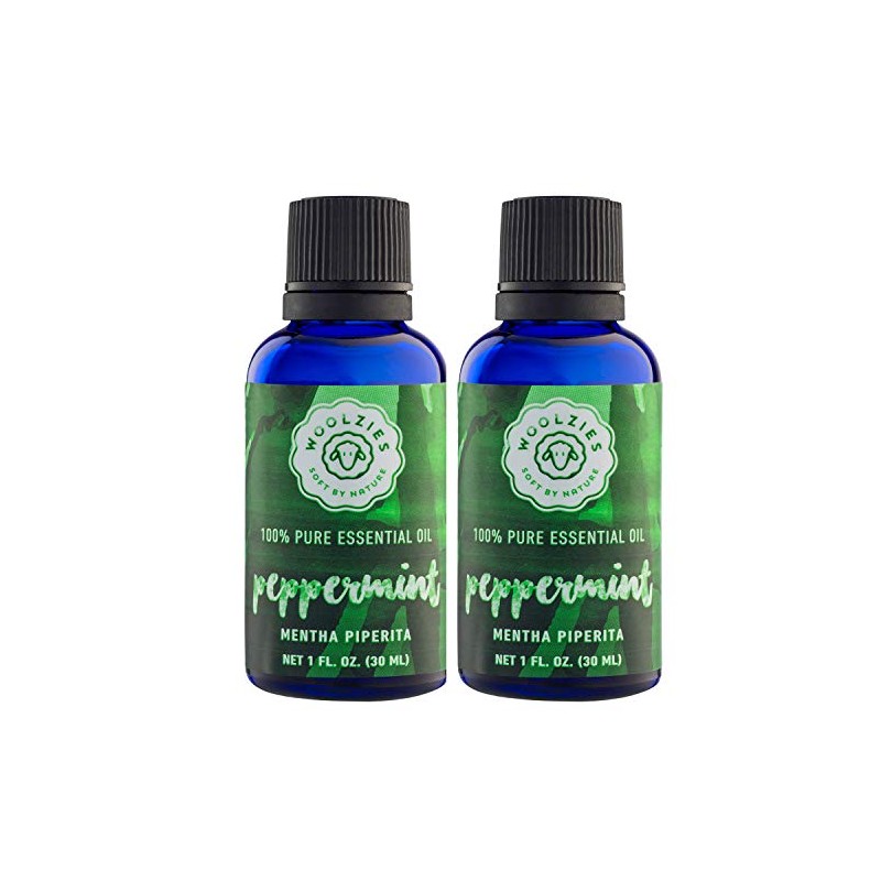 Essential Oil (Double Bottle of 1 oz, Peppermint)