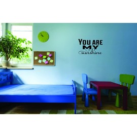 You are My Sunshine Girls Love Beautiful Crown Prince Unicorns Royalty Sweet Dreams Decorating Holiday Gift Ideas Girl Boy Bedroom Wall Decal Sticker - Size: 14 Inch x 14 Inch