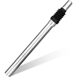 Bike Seat Post 25.4mm x 350mm Aluminum Alloy Shock Absorbing Bumps Bicycle Seat Post for MTB BMX Road Bike, Silver