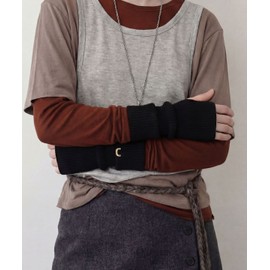 Undercontrol Studio Under Control Studio Winter Lambswool Hand Warmer Sleeve Warmer / Lambs Wool / Black