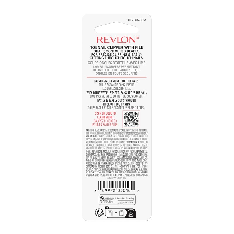 Revlon Nail Clipper, Gifts for Men & Women, Stocking Stuffers,