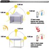 ABCCANOPY Side Panel for 2.5x2.5M Straight Leg Gazebo,1 Pack Sidewall