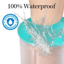 Kids Waterproof Cast Covers for Shower Foot, Plus Ankle Cover Protector Bag Showering/Swimming, Boots for Feet/Toes After Surgery/Injury/Amputated/Prosthetics, Wound Dressing/Amputation Accessories