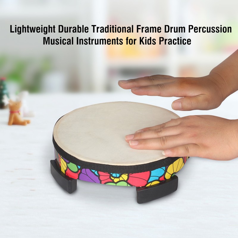 Lightweight Durable Traditional Frame Drum Percussion Musical Instruments for Kids