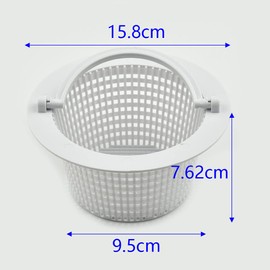 ZYWUOY Pool Skimmer Basket, Pool Sieve Mini Removable Replacement Skimmer Basket with Handle, for Inground Pools 1#