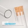 Tuuters 100x Plastic Test Tubes with Cork Closure Pressed Cork