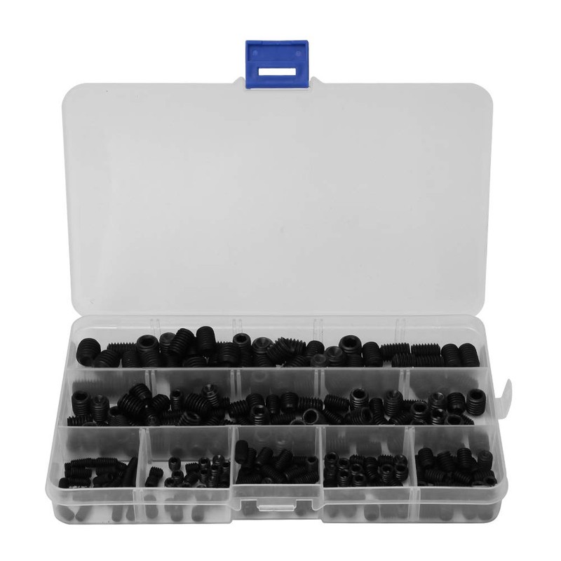 Grub Screws Assorted, 250 Pcs M4 M5 M6 M8 M10