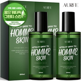 Aufe 1 + 1 Aufe Homme Green Tea Skin Toner 200ml Men's Large Size Hydration Soothing Moisturizing / 1 + 1 아우페 옴므 그린티 스킨 토너 200ml 남성 남자 대용량 수분 진정 보습