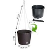 Plastic Hanging Basket – Weatherproof – Flower Planter for Hanging