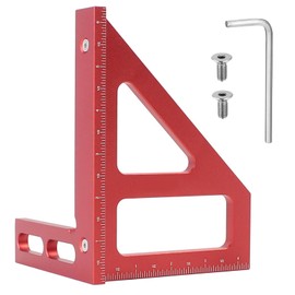 Speed Square, Aluminum Alloy Carpenter Square, Woodworking Tools with Precise Measurement for DIY Projects and Professional Use, 11.2 X 8.5 X 7.9 Cm