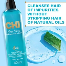 CHI Aloe Vera Curl Enhancing Shampoo Unisex 25 oz