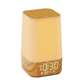 Wkzay White Noise Sound Machine: with Sunrise Alarm Clock and Night Light, 30 Soothing Sounds, Adjustable Volume, Sleep Timer, Smart Memory, Ideals for Adults, Kids and Babies (Wood Grain)