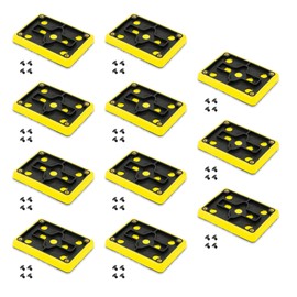 Tool Guy Republic 3" x 4" Sanding Backup Pad - Non Vacuum, Hook and Loop (10)