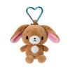 Sanrio Mini Mascot Holder Sugar Bunnies (Black Rabbit) Polyester, Steel