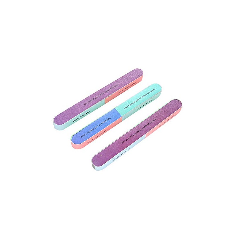 Lima de Uñas Colorida Multisuperficie, Herramienta de Manicura, Pulido y