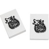 2 x 45mm 'Howling Wolf' Erasers/Rubbers (ER00047819)