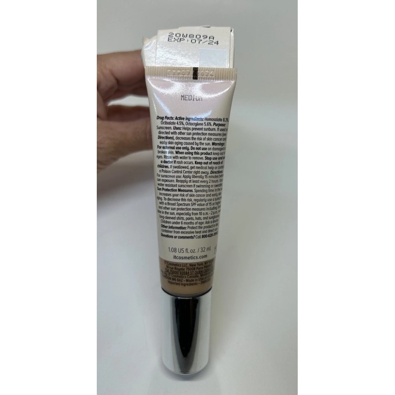 IT COSMETICS CC+ NUDE GLOW SKIN TINT FOUNDATION SPF40 MEDIUM