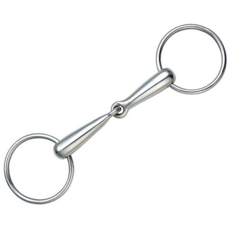 Shires Hollow Mouth Loose Ring Snaffle-As supplied 4 1/2"