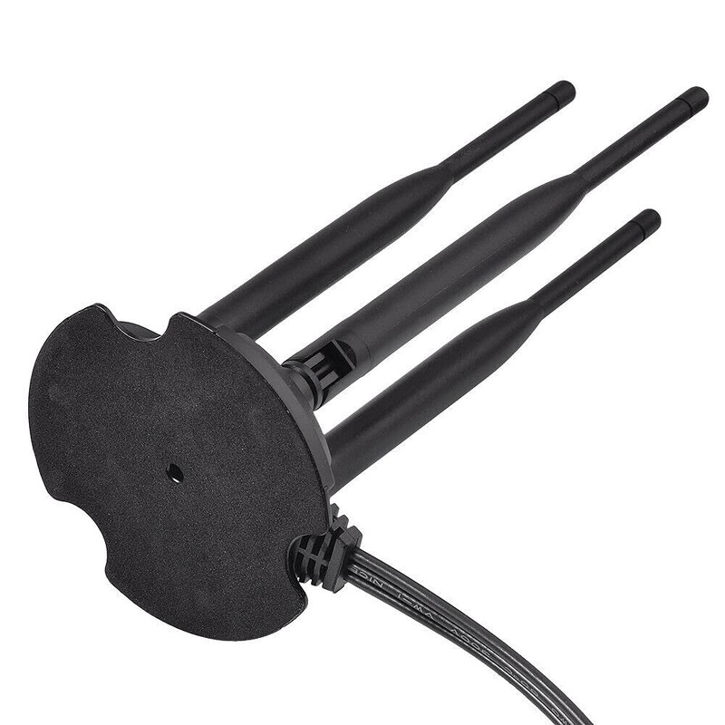 Eightwood 2.4GHz 5GHz Dual Band WiFi Antenna, 3 RP-SMA Connector