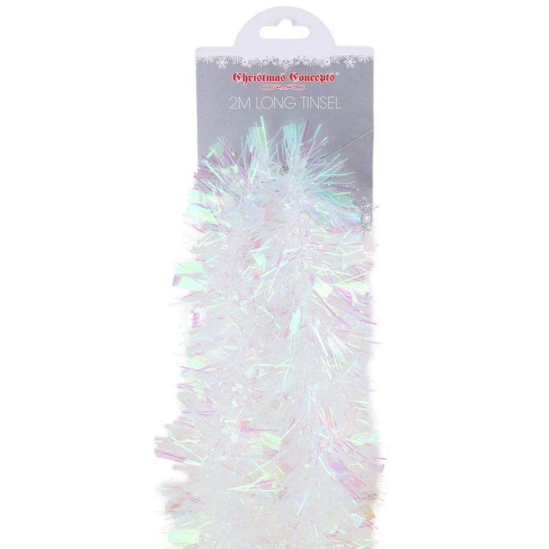 Christmas Concepts® 2 Metre Chunky/Fine Christmas Tinsel - Christmas Decoration