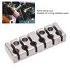 6 String Lock with Screws Metal Headless Guitar Bridge String