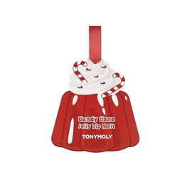 TONYMOLY Candy Cane Jelly Lip Melt Ornament, Limited Edition Holiday Flavors, 9g