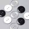 15MM Round Clear Button,150PCS Round Resin Buttons Sewing Buttons,2 Holes