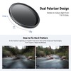 NEEWER BASICS 82mm Variable ND Filter, ND2-400 1-9 Stops Light