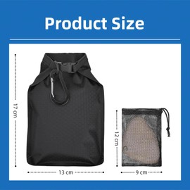 ZcrPrn Shower Bag, Soap Bar Bag, Waterproof Mesh Bag for Travel Soap Bag, Compact Soap Bag for Shower, Includes Black Pouch, Ideal for Soap Saver Bag and Exfoliating Soap Bag