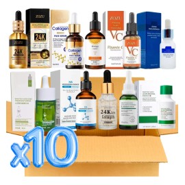 10 Serum Cuidado Facial Caja Sorpresa Colágeno Vitamina C, E Momento De Aplicación Día/noche Tipo De Piel Todo Tipo De Piel
