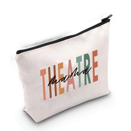 Gzrlyf Theater Makeup Bag Theater Mama Gift Theater Themed Gift Theatre Lover Bags Theater Zipper Bag Theatre Thespian Gift (Theatre Mama 1uk)